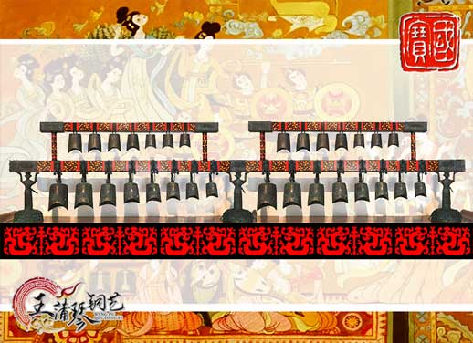 30件編鐘，北京客戶定制編鐘，裝飾編鐘