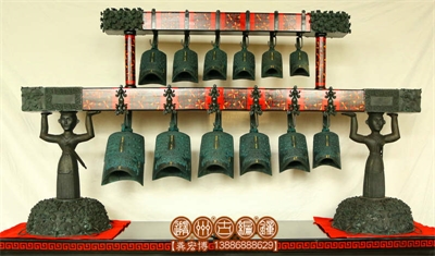 杭州客戶訂購公司12件演奏型編鐘